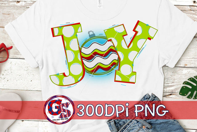 Joy PNG for Sublimation-Christmas PNG Sublimation Greedy Stitches 