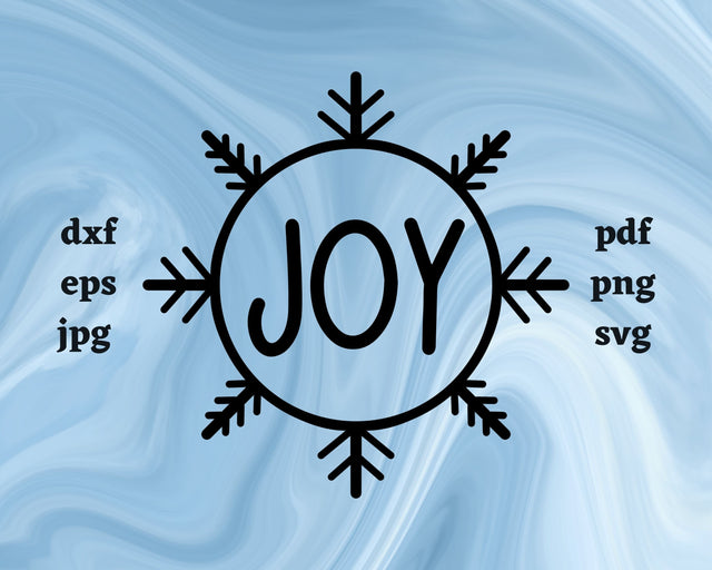 Joy Snowflake SVG Cut File SVG Northern Light SVG 