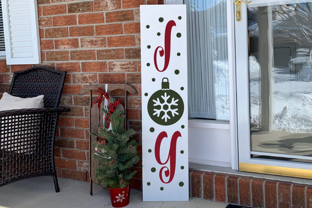Joy SVG Christmas Vertical Porch Sign SVG SVG zoellartz 