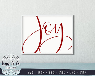 Joy SVG Files | Christmas | Holidays | Winter SVG (856215297) SVG Ivan & Co. Designs 