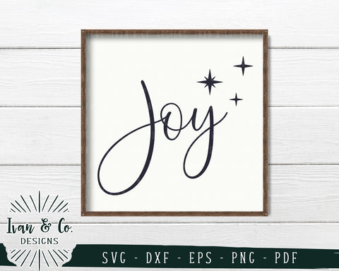 Joy SVG Files | Stars Ornament | Christmas | Holidays | Winter SVG (741676782) SVG Ivan & Co. Designs 