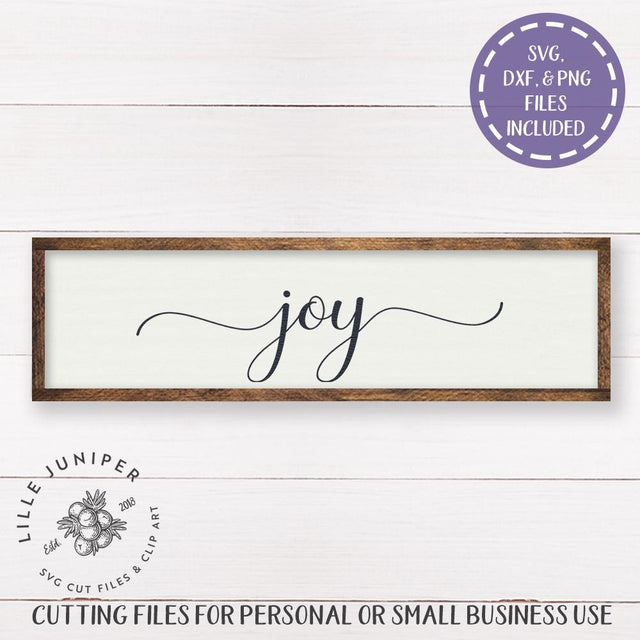 Joy SVG | Rustic Sign SVG SVG LilleJuniper 