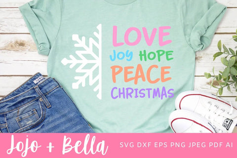 Joy SVG, Snowflake Svg, Christmas Shirt Svg, Christmas Quote SVG, Christmas Gift png, Christmas Sign DXF, Christmas Svgs, Christmas Shirt Svg SVG Jojo&Bella 