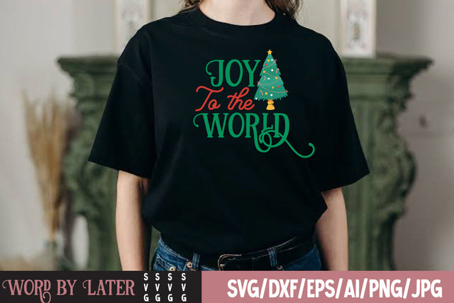 Joy The World SVG Cut File SVG BlackCatsMedia 
