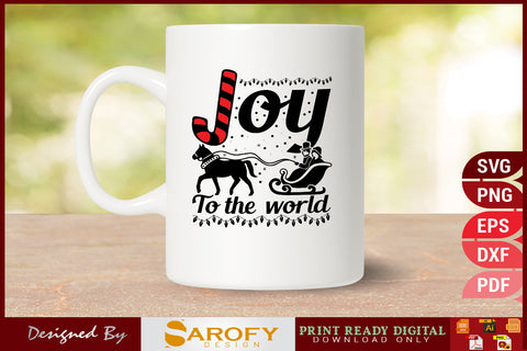 Joy to the world Christmas Funny Design SVG Cut File SVG Sarofydesign 