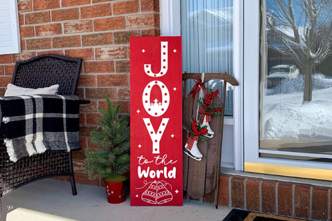 Joy to the World, Christmas Porch Sign SVG SVG CraftLabSVG 