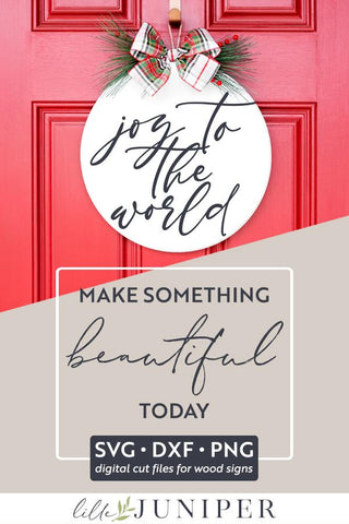 Joy to the World | Christmas Sign SVG | Christmas SVG SVG LilleJuniper 