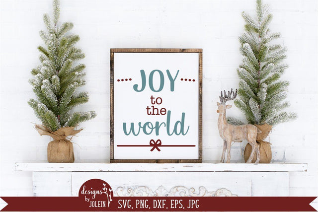 Joy to the world - Christmas SVG Designs by Jolein 