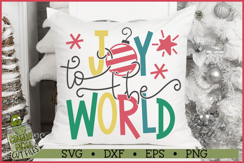 Joy to the World Christmas SVG File SVG Crunchy Pickle 