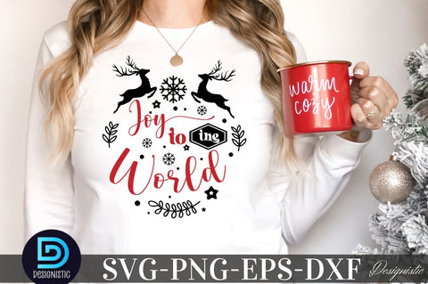Joy to the world, Christmas SVG SVG DESIGNISTIC 