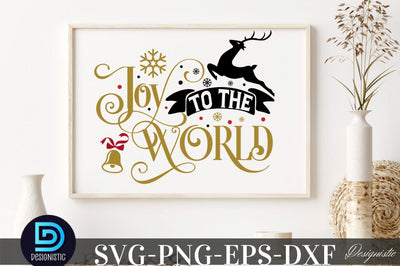 Joy to the world , Christmas SVG SVG DESIGNISTIC 