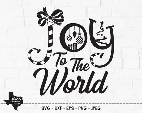 Joy To The World | Christmas SVG SVG Texas Southern Cuts 