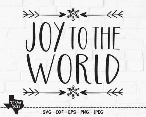 Joy To The World | Christmas SVG SVG Texas Southern Cuts 