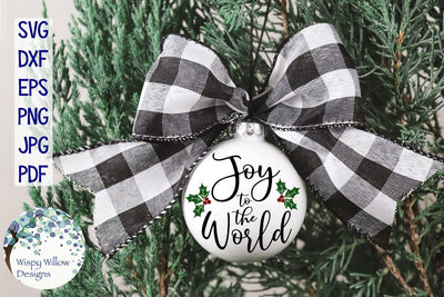 Joy To The World | Christmas SVG SVG Wispy Willow Designs 