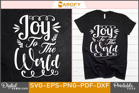 Joy to the world Funny Christmas Design SVG Cut File SVG Sarofydesign 