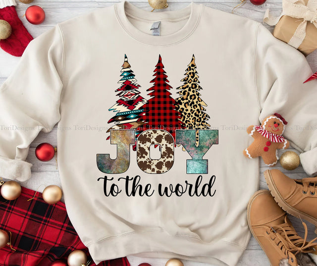 Joy To The World PNG Sublimation Design Sublimation ToriDesigns 