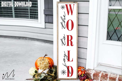 Joy to the world porch sign svg, Christmas porch sign svg, Christmas home decor porch sign SVG Isabella Machell 