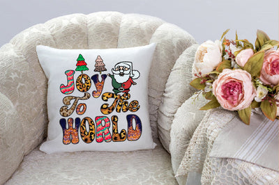 Joy to the World Retro Christmas Sublimation Creativeart88 