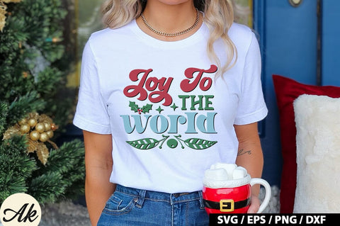 Joy to the world Retro SVG SVG akazaddesign 