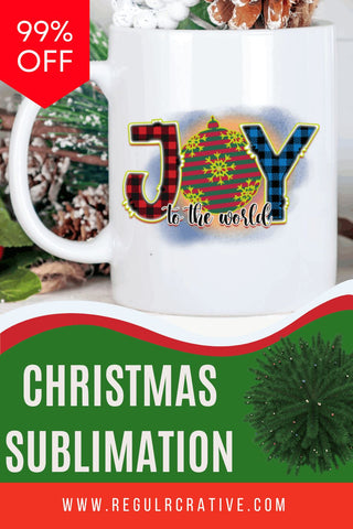 Joy to the world Sublimation PNG, Sublimation Christmas Design Sublimation Regulrcrative 