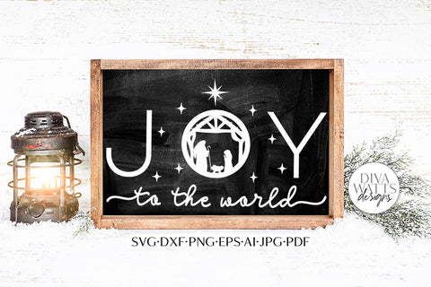 Joy To The World SVG | Christian Nativity Christmas Design SVG Diva Watts Designs 
