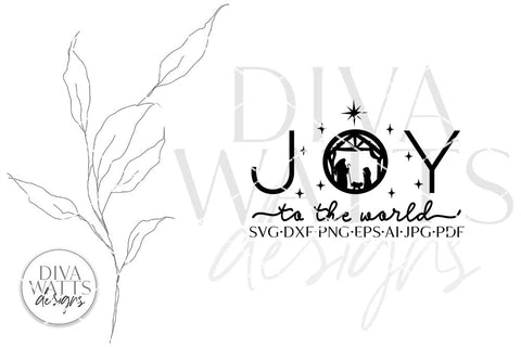 Joy To The World SVG | Christian Nativity Christmas Design SVG Diva Watts Designs 