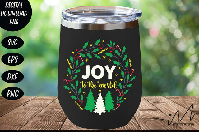Joy to the world svg, Christmas svg, Christmas shirt svg, Christmas Cricut, Christmas tree svg SVG Isabella Machell 