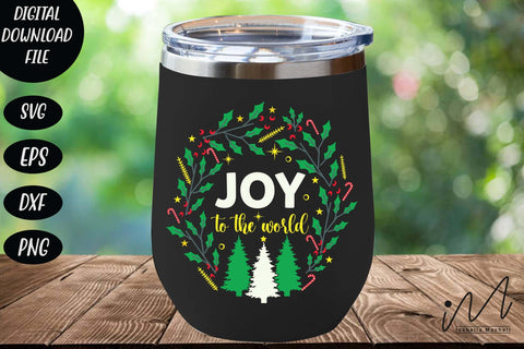 Joy to the world svg, Christmas svg, Christmas shirt svg, Christmas Cricut, Christmas tree svg SVG Isabella Machell 