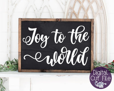 Joy To The World Svg, Christmas Svg, Farmhouse Svg SVG Crafty Mama Studios 