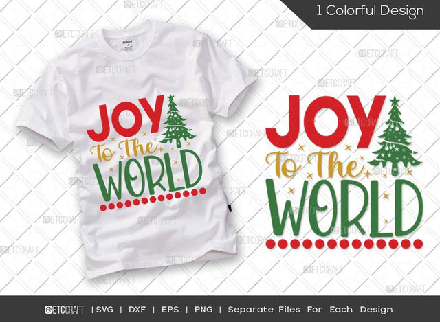 Joy To The World SVG Cut File | Christmas Svg | Joy Svg | Christmas Sign Svg | Merry Christmas Svg | Family Christmas Svg | T-shirt Design SVG ETC Craft 