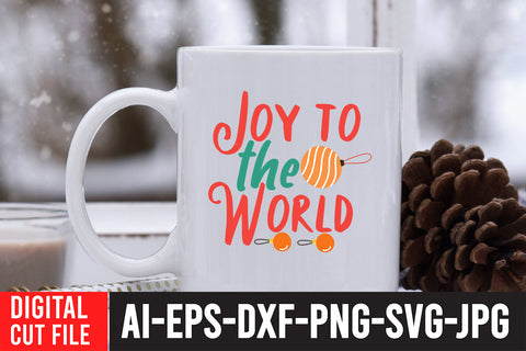 Joy to The World SVG Cut File SVG BlackCatsMedia 