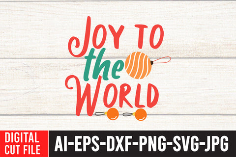 Joy to The World SVG Cut File SVG BlackCatsMedia 