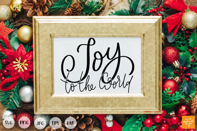 Joy To The World SVG Farmhouse Christmas SVG dapiyupi store 