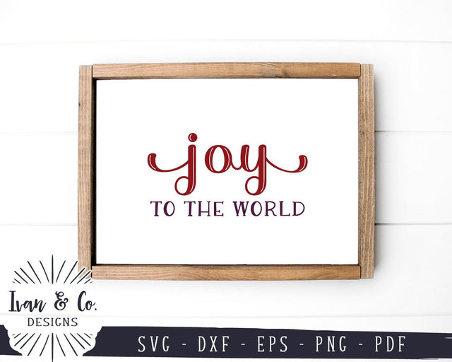 Joy to the World SVG Files | Christmas Sign SVG | Farmhouse SVG | Home SVG | Commercial Use | Cricut | Silhouette | Digital Cut Files (1077366662) SVG Ivan & Co. Designs 