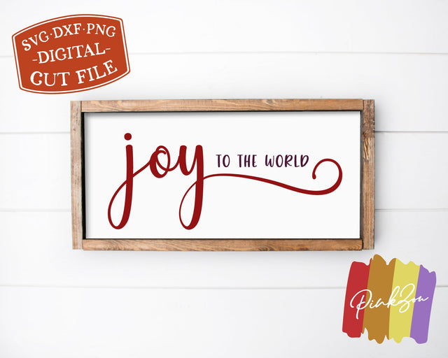 Joy to the World SVG Files | Christmas Svg | Farmhouse Svg | Winter Svg | Commercial Use | Cricut | Silhouette | Digital Cut Files (1082217934) SVG PinkZou 