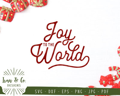 Joy to the World SVG Files | Christmas Svg | Farmhouse Svg | Winter Svg | Commercial Use | Cricut | Silhouette | Digital Cut Files | JPG DXF PNG (1327517893) SVG Ivan & Co. Designs 