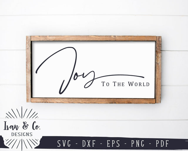 Joy to the World SVG Files | Christmas SVG | Winter SVG | Farmhouse SVG | Wood Sign SVG | Cricut | Silhouette | Commercial Use | Digital Cut Files (1085147496) SVG Ivan & Co. Designs 