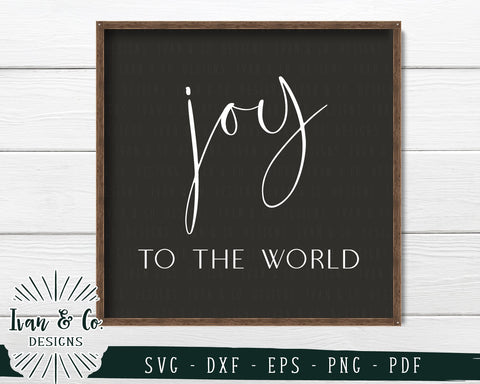 Joy to the World SVG Files | Christmas | Winter | Holidays SVG (726386344) SVG Ivan & Co. Designs 