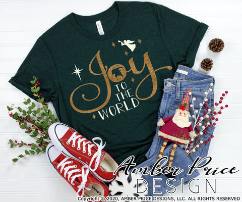 Joy to the world SVG PNG DXF | Christmas Nativity Scene SVG | Christian Christmas SVGs SVG Amber Price Design 