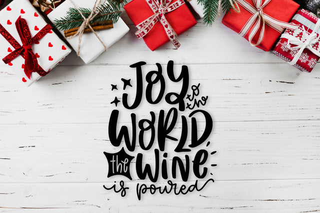 Joy To The World The Wine Is Poured SVG Funny Christmas SVG dapiyupi store 