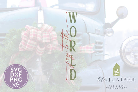 Joy to the World | Vertical Sign | Christmas Porch Sign | Christmas SVG SVG LilleJuniper 