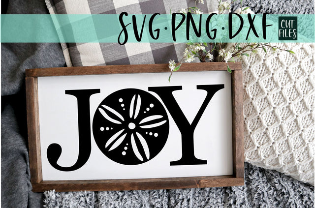Joy With Sand dollar | Beach Christmas SVG SVG RedFoxDesignsUS 