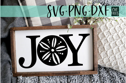Joy With Sand dollar | Beach Christmas SVG SVG RedFoxDesignsUS 
