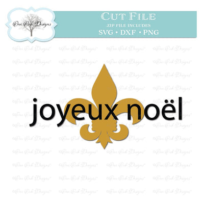 Joyeux Noel SVG DXF PNG Cut File SVG One Oak Designs 