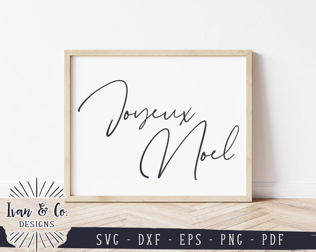 Joyeux Noel SVG Files | Merry Christmas SVG | Noel SVG | French SVG | Commercial Use | Cricut | Silhouette | Digital Cut Files (1092285242) SVG Ivan & Co. Designs 