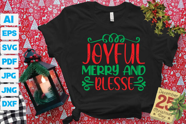 joyful Merry and Blesse SVG Craftlabsvg24 