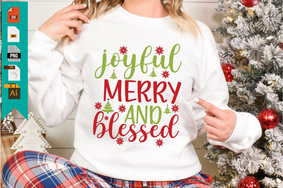 Joyful Merry and Blessed SVG Craftlabsvg24 