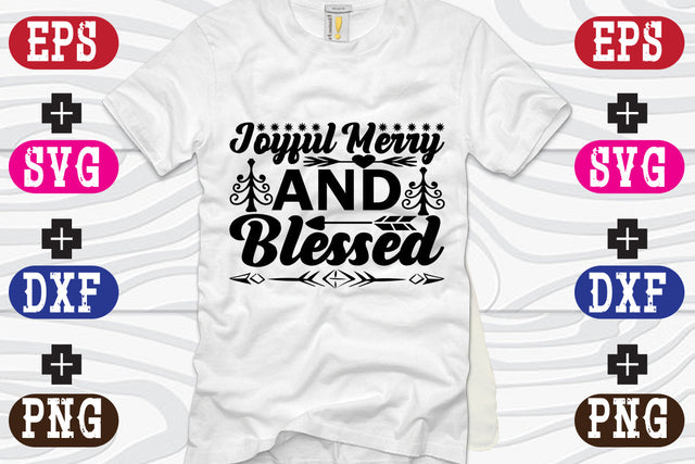 Joyful Merry And Blessed SVG Nurstore 