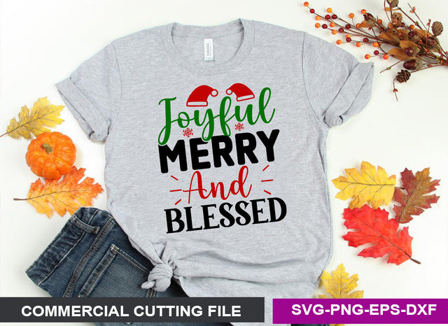 Joyful merry and blessed SVG SVG CraftingStudio 