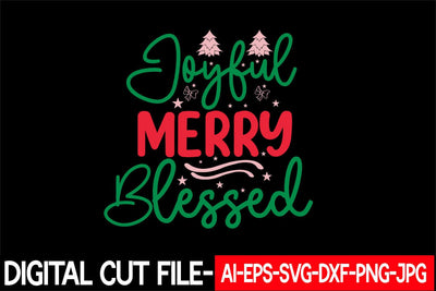 Joyful Merry Blessed Svg cut file SVG Blessedprint 